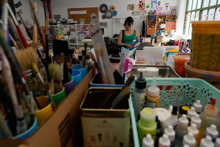 At creative reuse centers, old art supplies  get a new life at a fraction of the cost